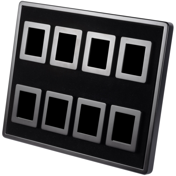 Black Tray With 8 Slots For Large Boxes